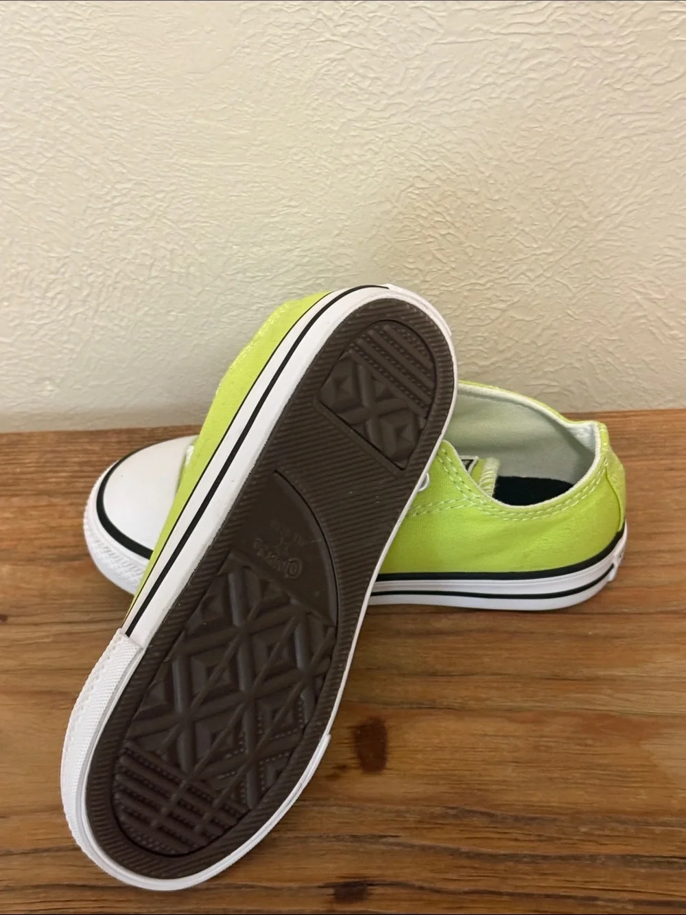 Converse Kids Lime Green Low Top Sneakers